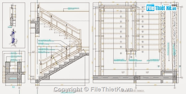 cầu thang,mặt bằng cầu thang bộ,mặt cắt cầu thang bộ,thiết kế cầu thang bộ